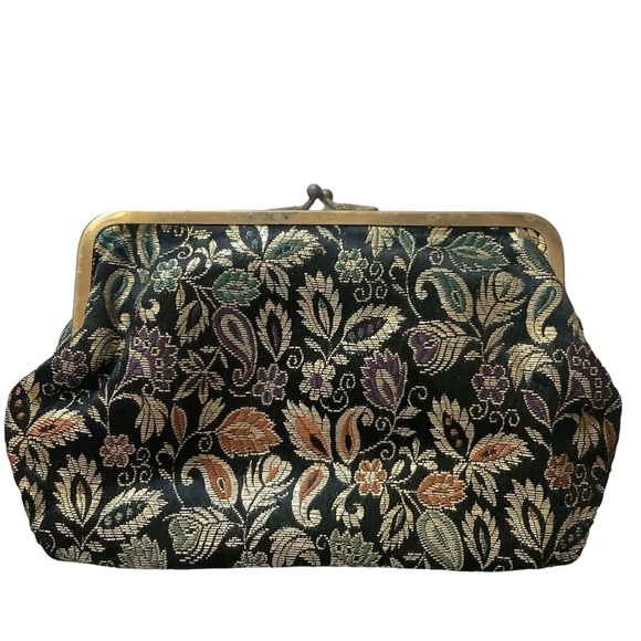 Vintage Tapestry Snap Clutch - Picture 2 of 7